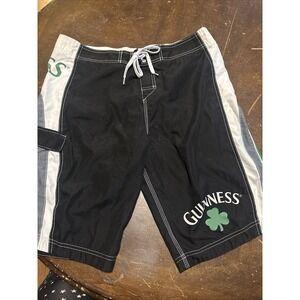 Guinness Official Merch Men's Swimming Trunks Shorts Size Large Mesh Lined Beer